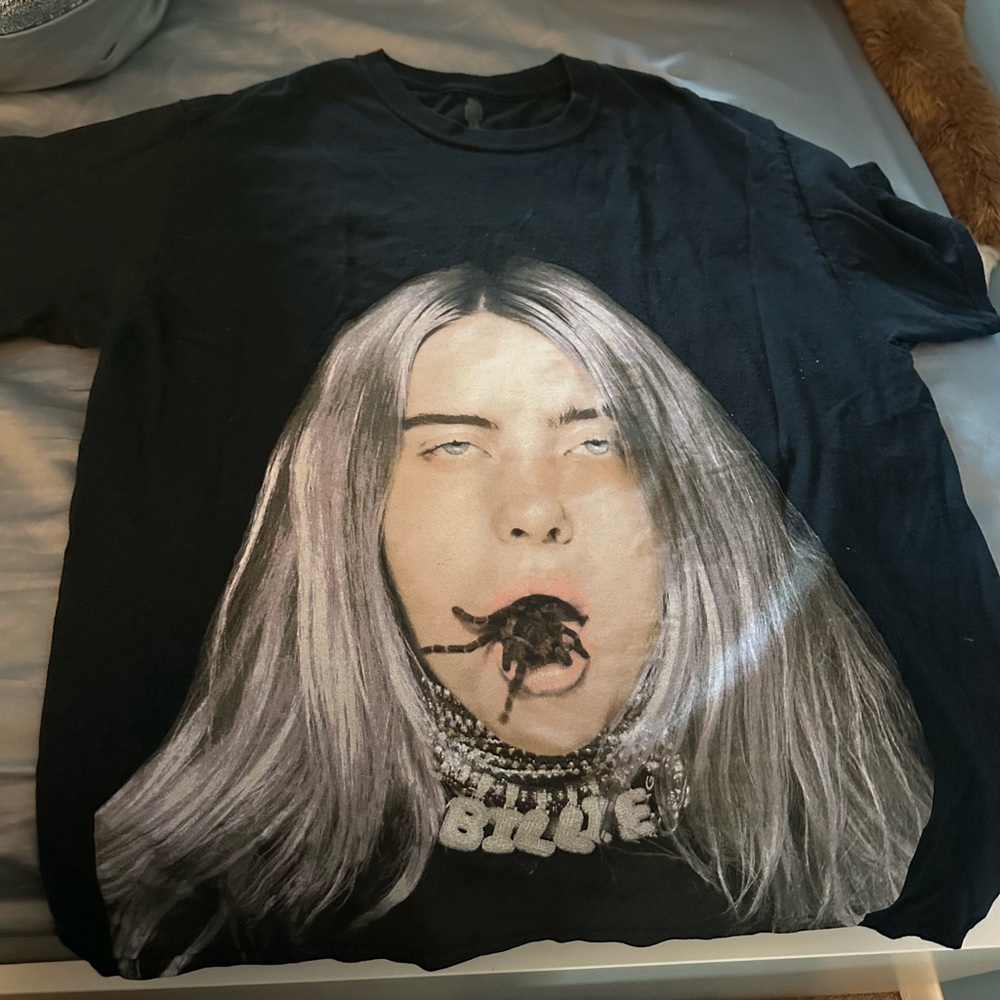 Black Billie Eilish T-Shirt with Design